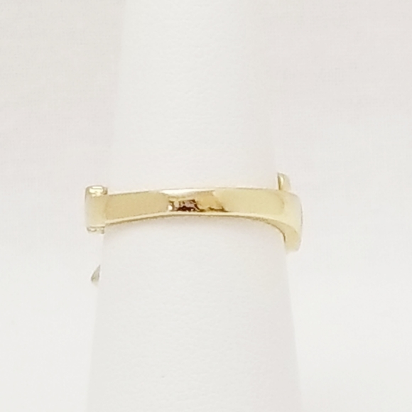 Snake Stackable Women's Ring. White. 14K Gold Plated. New - Picture 5 of 8
